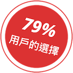 79% 用戶的選擇